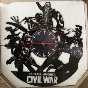 Captain America: Civil War Vinyl Record Clock